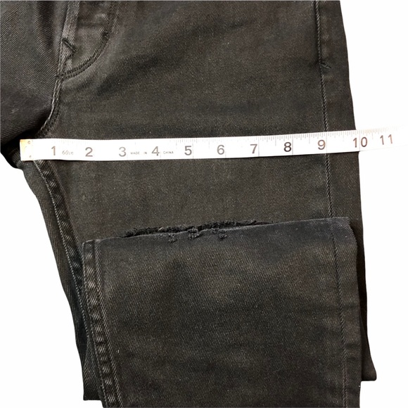 Zadig & Voltaire x Jagger Snow David Frayed Jeans Black Sz 26 - Picture 10 of 14